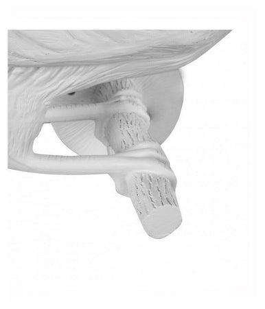 Lampada Decorativa Muro A Forma Di Corvo Uccello Applique Parete In Resina E66