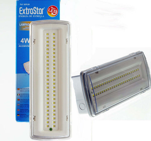 LAMPADA DI EMERGENZA A LED SMD CON PLAFONIERA DA INCASSO 50 LED 4W 406Lm 650  Trade Shop italia - Napoli, Commerciovirtuoso.it