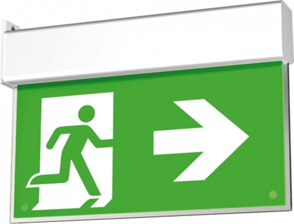 LAMPADA DI EMERGENZA LED OMINO FRECCIA DESTRA 3W LUCE SICUREZZA CON PLAFONIERA  Trade Shop italia - Napoli, Commerciovirtuoso.it