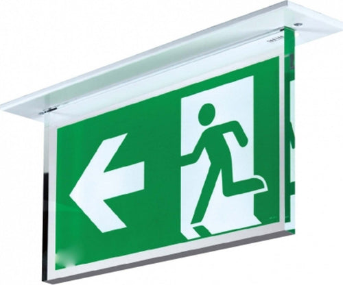 LAMPADA DI EMERGENZA LED OMINO FRECCIA SINISTRA 3W LUCE SICUREZZA CON PLAFONIERA  Trade Shop italia - Napoli, Commerciovirtuoso.it