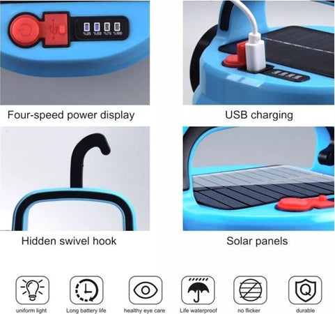 Lampada Di Emergenza Pannello Solare Torcia Ricaricabile Lanterna 80w Hb-v80 Fai da te/Sicurezza e protezione/Torce/Torce elettriche portatili (standard) Trade Shop italia - Napoli, Commerciovirtuoso.it