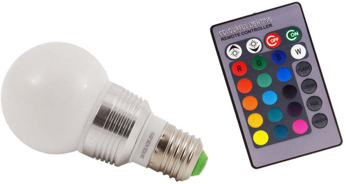 LAMPADA E27 RGB + TELECOMANDO