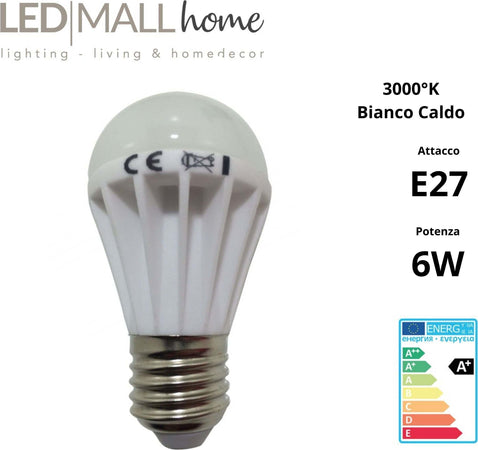 Lampada edison a50 6w led e27 bianco caldo 3000k Illuminazione/Lampadine/Lampadine a LED Led Mall Home - Napoli, Commerciovirtuoso.it