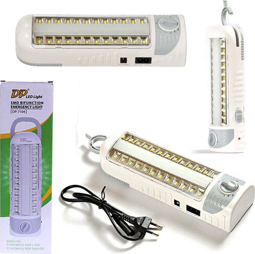 LAMPADA EMERGENZA 24 LED SMD CON NEON RICARICABILE PER CASA AUTO 4W 7104 Illuminazione/Illuminazione per interni/Lampade/Lampade da lavoro Trade Shop italia - Napoli, Commerciovirtuoso.it
