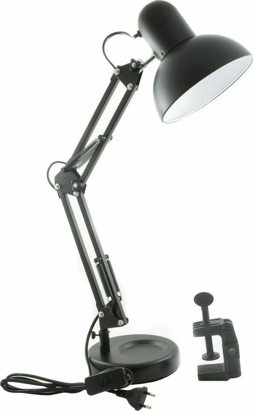 Lampada Estetica Snodabile Orientabile E27 Scrivania Tavolo Con Morsetto o Base Illuminazione/Illuminazione per interni/Lampade/Lampade da lavoro Zencoccostore - Formia, Commerciovirtuoso.it