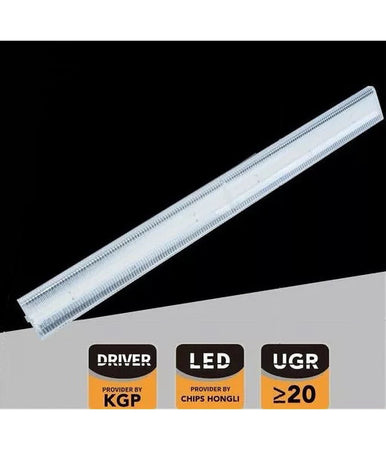 Lampada Faretto Da Binario Trifase 40 Watt 6000lm Cct 90° Ip20 Bianco Pt4-120-b3c
