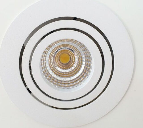 Lampada Faretto LED tondo orientabile bianco 5W  luce calda driver inclusi design ed alta luminosità Illuminazione/Illuminazione per interni/Luci da incasso/Portafaretti da incasso Led Mall Home - Napoli, Commerciovirtuoso.it