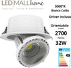 Lampada Faretto Spot Par38 incasso orientabile 32W 3000K Bianco caldo per commerciale,vetrine, esposizioni, showroom, mostre Illuminazione/Illuminazione per interni/Lampadari lampade a sospensione e plafoniere/Plafoniere Led Mall Home - Napoli, Commerciovirtuoso.it
