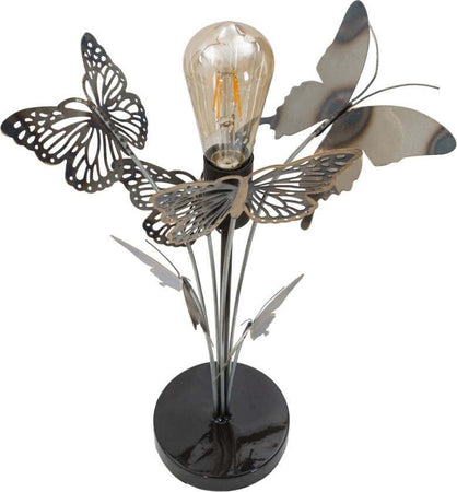 Lampada Farfalle Cm 32X47 Illuminazione/Illuminazione per interni/Lampade/Lampade da tavolo e abat-jour Led Mall Home - Napoli, Commerciovirtuoso.it