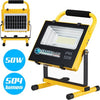 Lampada-Faro-Lavoro-Portatile-Con-Pannello-Solare-50w-504lm-Luce-Emergenza-Sos