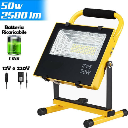 Lampada Faro Led Lavoro Portatile Torcia 50w Batteria Litio Luce Emergenza 2500l Sport e Tempo Libero > Campeggio > Tempo Libero > Lampade Portatili Trade Shop italia - Napoli, Commerciovirtuoso.it