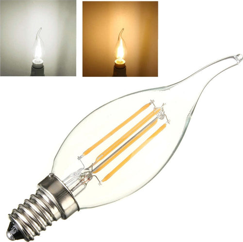 Lampada filamento led E14 luce fredda calda 4 W fiamma LED FILAMENT Illuminazione/Lampadine/Lampadine a LED Trade Shop italia - Napoli, Commerciovirtuoso.it