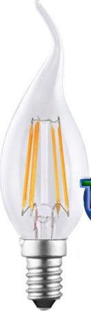 Lampada filamento led E14 luce fredda calda 4 W fiamma LED FILAMENT Illuminazione/Lampadine/Lampadine a LED Trade Shop italia - Napoli, Commerciovirtuoso.it
