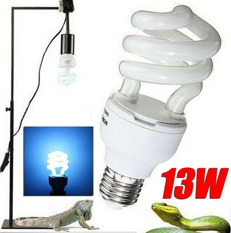 Lampadina UVB/UVA Per Rettili Da 13W - 5.0 Per Terrari Tropicali | Promuove Vitamina D3 E Salute Ossea - Foto 5