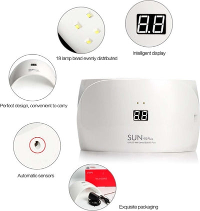 LAMPADA FORNETTO UV SUN9s PLUS 18LED 36/48W RICOSTRUZIONE UNGHIE NAIL PORTATILE Bellezza/Manicure e pedicure/Decorazioni per unghie/Strumenti/Asciuga unghie e lampade UV Trade Shop italia - Napoli, Commerciovirtuoso.it