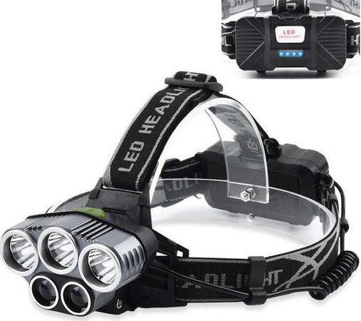 LAMPADA FRONTALE 5 LED PILE RICARICABILI TORCIA DA TESTA SPORT PESCA CAMPEGGIO - LE-075 Illuminazione/Illuminazione per esterni/Proiettori Zencoccostore - Formia, Commerciovirtuoso.it