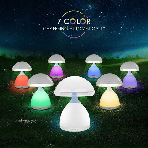 Lampada Fungo LED 7 COLORI RGB Cromoterapia da Tavolo Comodino Senza Fili Illuminazione/Illuminazione per interni/Illuminazione per bambini/Luci notturne per bambini Zencoccostore - Formia, Commerciovirtuoso.it