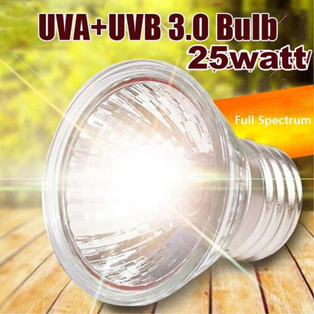 Lampada Giorno Rettili Tartarughe Terrario 25w Luce Solare Raggi Uva + Uvb 3.0 Illuminazione Acquario Trade Shop italia - Napoli, Commerciovirtuoso.it