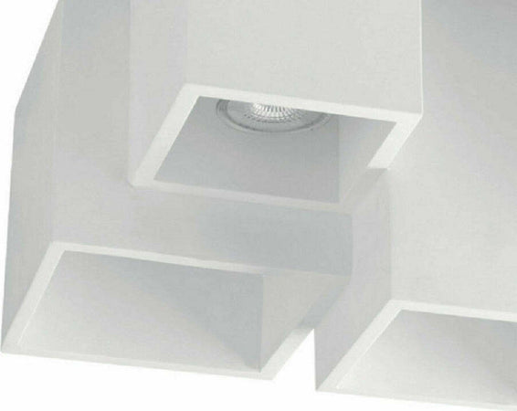 Lampada In Gesso A 5 Cubi Da Soffitto Lampadario Supporto Faretti Gu10 Gs-c06-5 Casa, arredamento e bricolage > Illuminazione da interno > Lampadari Trade Shop italia - Napoli, Commerciovirtuoso.it