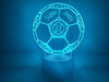 LAMPADA IN PLEXIGLASS REGALO FESTA DEL PAPA' TIFOSI NAPOLI PALLONE SQUADRA PERSONALIZZARE LUCE LED RGB
