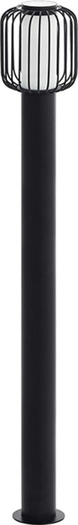 Lampada-Industrial-Da-Esterno-Ravello-1-Luce-Acciaio-Zincato-Nero-H110Cm