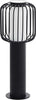 Lampada-Industrial-Da-Esterno-Ravello-1-Luce-Acciaio-Zincato-Nero-H45Cm