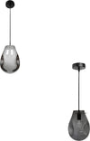 Lampada Lampadario Sospensione E27 Drop in Vetro Argento Grigio Scuro Ip20 Lp-20 Lampada Soffitto Goccia TradeShop Trade Shop italia - Napoli, Commerciovirtuoso.it