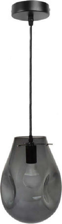 Lampada Lampadario Sospensione E27 Drop in Vetro Argento Grigio Scuro Ip20 Lp-20 Lampada Soffitto Goccia TradeShop Trade Shop italia - Napoli, Commerciovirtuoso.it