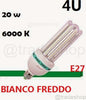 LAMPADA LAMPADINA LED bulb 2835 4U E27 104SMD 20W AC85 265V 6000K Illuminazione/Lampadine/Lampadine a LED Trade Shop italia - Napoli, Commerciovirtuoso.it