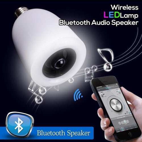 Lampada Lampadina Led E27 Con Cassa Speaker Bluetooth E Telecomando Illuminazione/Lampadine/Lampadine speciali/Lampadine colorate Trade Shop italia - Napoli, Commerciovirtuoso.it