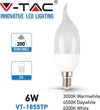 LAMPADA LAMPADINA LED V-TAC 6W 6 WATT LUCE FREDDO FIAMMA OPACA CANDELA E14 Illuminazione/Lampadine/Lampadine a LED Trade Shop italia - Napoli, Commerciovirtuoso.it
