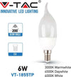 Lampada Lampadina Led V-tac 6w 6 Watt Luce Freddo Fiamma Opaca Candela E14 Illuminazione/Lampadine/Lampadine a LED Trade Shop italia - Napoli, Commerciovirtuoso.it