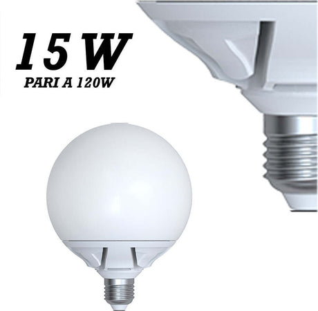 LAMPADA LED 15W WATT E27 BIANCO CALDO FREDDO SFERA OPACA GLOBO Illuminazione/Lampadine/Lampadine a LED Trade Shop italia - Napoli, Commerciovirtuoso.it