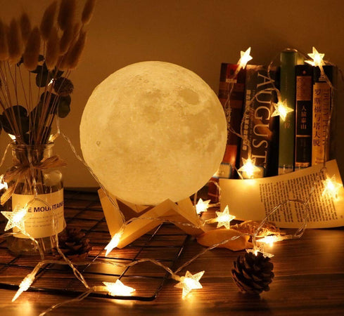 Lampada Led 3d A Forma Di Luna Usb Luna Luce Regolabile Notturna Con Filo Lampade da Tavolo Trade Shop italia - Napoli, Commerciovirtuoso.it