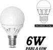 LAMPADA LED 6W WATT E14 490 LUMEN BIANCO CALDO 3000°K SFERA GLOBO OPACA Illuminazione/Lampadine/Lampadine a LED Trade Shop italia - Napoli, Commerciovirtuoso.it
