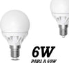LAMPADA LED 6W WATT E14 490 LUMEN BIANCO CALDO 3000°K SFERA GLOBO OPACA Illuminazione/Lampadine/Lampadine a LED Trade Shop italia - Napoli, Commerciovirtuoso.it
