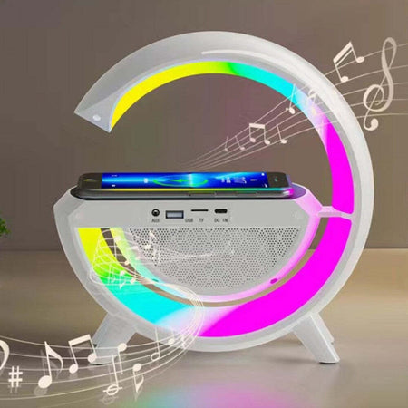 Lampada-Led-Caricabatteria-Wireless-Cassa-Speaker-Bluetooth-Musica-Altoparlante