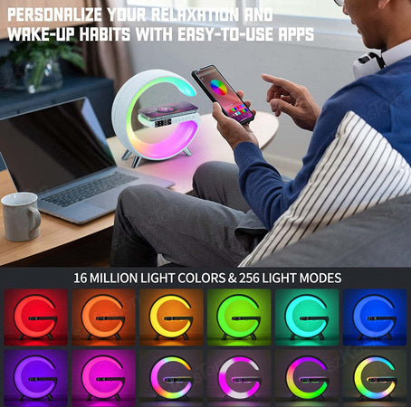 Lampada-Led-Caricabatteria-Wireless-Cassa-Speaker-Bluetooth-Musica-Altoparlante