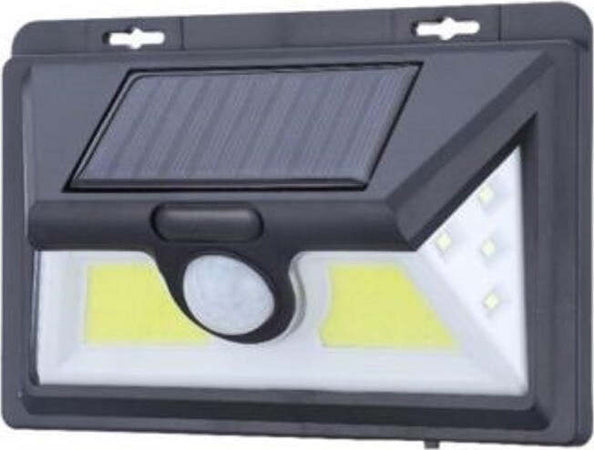 Lampada Led Cob Luce Ricarica Solare Applique Parete Sensore Movimento Tx-9498 Illuminazione/Illuminazione per esterni/Lampade da parete Trade Shop italia - Napoli, Commerciovirtuoso.it
