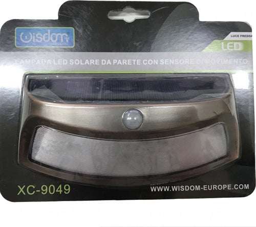 LAMPADA LED DA PARETE A ENERGIA SOLARE CON SENSORE MOVIMENTO APPLIQUE DA ESTERNO Illuminazione/Illuminazione per esterni/Lampade da parete Trade Shop italia - Napoli, Commerciovirtuoso.it