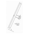 Lampada Led Da Specchio 12w Applique Tripla Colorazione 6500k 4000k 3000k F05-3c
