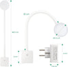 Lampada Led Dimmerabile Con Attacco A Spina E Interruttore Touch Bianca Illuminazione/Illuminazione per interni/Illuminazioni per pareti/Lampade da lettura Liquidator Italia - Nicosia, Commerciovirtuoso.it