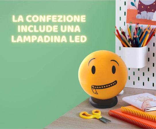 Lampada led emoticon zip Illuminazione/Illuminazione per interni/Lampade/Lampade da tavolo e abat-jour Led Mall Home - Napoli, Commerciovirtuoso.it