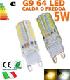 Lampada led G9 220V 5W 64 Led Calda/Fredda OLTRE 500 LUMEN LE+POTENTI LAMPADINA! Illuminazione/Lampadine/Lampadine a LED Trade Shop italia - Napoli, Commerciovirtuoso.it