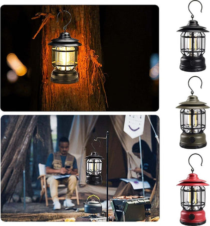 Lampada-LED-Lanterna-ricaricabile-USB-da-campeggio-portatile-Con-gancio-Dimmerabile
