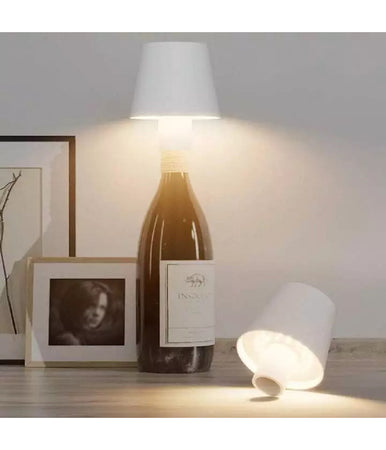 Lampada Led Per Bottiglia Tappo Tavolo Touch Dimmerabile 3 Tonalità Ricaricabile