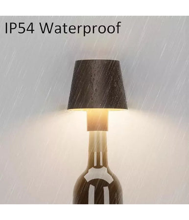 Lampada Led Per Bottiglia Tappo Tavolo Touch Dimmerabile 3 Tonalità Ricaricabile