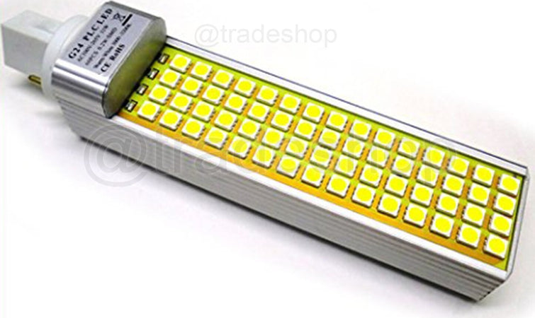 Lampada LED PLC G24 220V 12W SMD 5050 Bianco 6500K FREDDO E BIANCO CALDA Illuminazione/Lampadine/Lampadine a LED Trade Shop italia - Napoli, Commerciovirtuoso.it