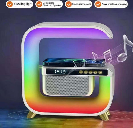 Lampada Led Rgb Con Ricarica Wir Induzione Speacker Cassa A Forma Di G Quadrata Elettronica/Cellulari e accessori/Accessori/Caricabatterie/Caricabatterie a induzione Trade Shop italia - Napoli, Commerciovirtuoso.it
