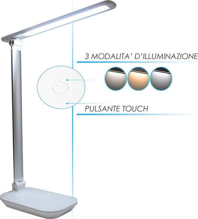 Lampada Led Ricaricabile Da Tavolo Scrivania Touch Braccio Pieghevole Dt-2682 Casa, arredamento e bricolage > Illuminazione da interno > Lampade da Tavolo Trade Shop italia - Napoli, Commerciovirtuoso.it